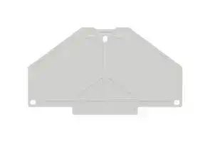 1211450000: END PLATE, POLYCARBONATE, GRAY