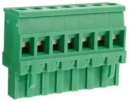 CTBP92VG/7R: Pluggable Terminal Block, Reversed, 5 mm, 7 Ways, 28 AWG, 14 AWG, 1.5 mm², Clamp