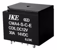 MCCMA4-S-DC12V-C-E: Automotive Relay, 12 VDC, 30 A, SPDT, Through Hole, Solder, CMA4