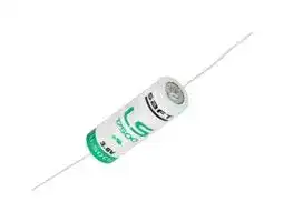 LS17500: Battery, Single Cell, 3.6 V, A, Lithium Thionyl Chloride, 3.6 Ah, Raised Positive and Flat Negative