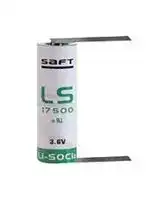 LS17500CNR: Battery, Single Cell, 3.6 V, A, Lithium Thionyl Chloride, 3.6 Ah, Solder Tab, 1