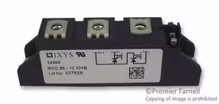 MCC95-12IO1B: Thyristor Module, Series Connected, 116 A, 1.2 kV