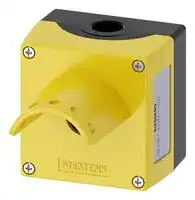 3SU1851-0AA00-0AG2: Enclosure, Floor Mount, Square, Metal, Yellow, Command Device