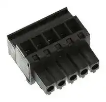 39503-2005: 3.50MM EURO PLUG VERT RWE BLK 5CKT