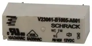 9-1393222-9: Power Relay, SPDT, 12 VDC, 8 A, MSR V23061 Series, Through Hole, Non Latching