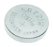 SR721W: Battery, 1.55 V, SR58, Silver Oxide, 26 mAh, Pressure Contact, 1