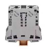 285-150: DIN Rail Mount Terminal Block, 2 Ways, 8 AWG, 1 AWG, 50 mm², Clamp, 150 A