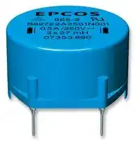 B82722A2102N001: Choke, Power Line, Double, Ring Core, 10 mH, 1 A, B82722A Series