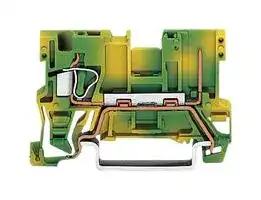 769-237: DIN Rail Mount Terminal Block, 1 Ways, 28 AWG, 12 AWG, 4 mm², Clamp