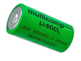 MP013866: Battery, 3.6 V, C, Lithium Thionyl Chloride, 8.5 Ah, Raised Positive and Negative, 1