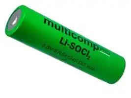 MP013869: Battery, 3.6 V, DD, Lithium Thionyl Chloride, 35 Ah, Raised Positive and Negative, 1