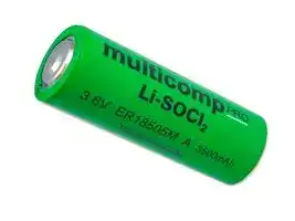 MP013870: Battery, 3.6 V, AA, Lithium Thionyl Chloride, 2.1 Ah, Raised Positive and Negative, 1