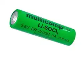 MP013871: Battery, 3.6 V, Lithium Thionyl Chloride, 3.5 Ah, Raised Positive and Negative, 1