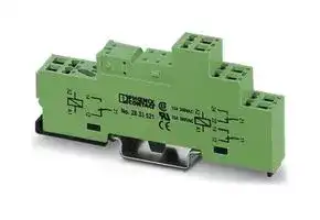 2833534: Relay Socket, DIN Rail, Spring Cage, 10 A, 300 V, PR1-BSP3 Series