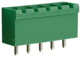 CTBP9300/5: Terminal Block, Closed Ended, Header, 5 mm, 5 Ways, Through Hole Vertical