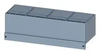 3VW9724-0WF40: Front Cover, Main Connection, 4P, 2 Units, 3WL10/3VA27 Series Circuit Breakers