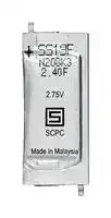 3-153-433: Supercapacitor, Prismatic, Low ESR Single Cell, 0.24 F, 2.75 V, Solder