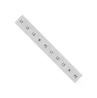 8WH8120-4AA15: Terminal Block Marker, White, Labeling Plate, Siemens ALPHA FIX Series 6mm² 8WH Terminal Blocks