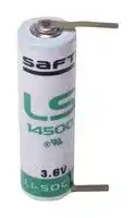 LS14500 CNR: Battery, 3.6 V, AA, Lithium Thionyl Chloride, 2.45 Ah, Radial Leaded, 1