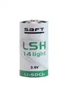 LSH14 LIGHT: Battery, Single Cell, 3.6 V, C, Lithium Thionyl Chloride, 3.6 Ah, Raised Positive and Flat Negative