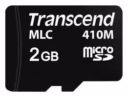 TS2GUSD410M: Flash Memory Card, MLC NAND, MicroSD Card, Class 1, Class 10, 2 GB