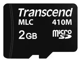 TS2GUSD410M: Flash Memory Card, MLC NAND, MicroSD Card, Class 1, Class 10, 2 GB