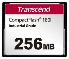 TS256MCF180I: Flash Memory Card, SLC NAND, Compact Flash Card, 256 MB