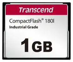 TS1GCF180I: Flash Memory Card, SLC NAND, Compact Flash Card, 1 GB
