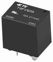 2071581-4: Power Relay, Miniature, AEC-Q200, SPST-NO, 9 VDC, 32 A, T9F Series, Through Hole, Non Latching