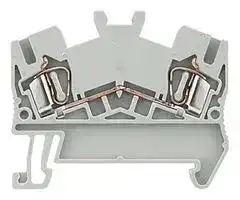 8WH2500-0AF00: DIN Rail Mount Terminal Block, Grey, 2 Ways, 4 mm², Clamp, 31 A