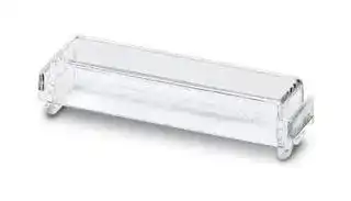 2947116: Covering Hood, 4 Position, Polycarbonate, Transparent, Snap-In, 38mm x 12.5mm x 7.5mm