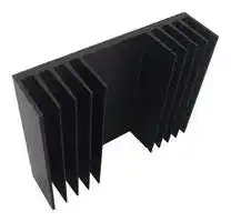 SK 04 75 SA: Heat Sink, Standard Extruded, Black Anodized, 1.9 °C/W, TO-3, 97 mm, 25 mm, 75 mm