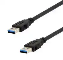 U3A00007-1M: USB Cable, Type A Plug to Type A Plug, 1 m, 3.3 ft, USB 3.0, Black