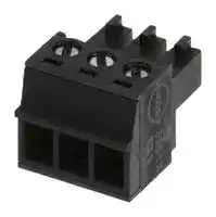 39510-0003: 3.81MM EURO PLUG RA BLK 3CKT