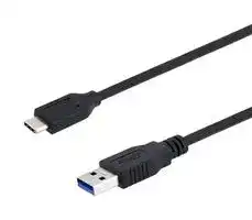 U3A00015-05M: USB Cable, Type A Plug to Type C Plug, 500 mm, 1.6 ft, USB 3.0, Black