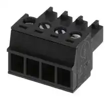 39510-0004: 3.81MM EURO PLUG RA BLK 4CKT