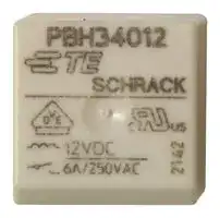 2-1415356-1: Power Relay, SPST-NO, 12 VDC, 6 A, PB Series, Through Hole, Non Latching