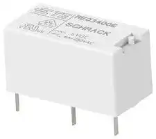2-1416010-4: Power Relay, SPST-NO, 6 VDC, 6 A, RE Series, Through Hole, Non Latching