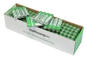 MP-PSG91110: Battery, 1.5 V, AAA, Alkaline, 1.1 Ah, Raised Positive and Flat Negative, 100