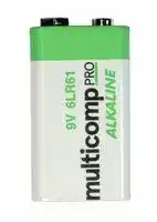 MP-PSG91114: Battery, 9 V, PP3, Alkaline, 475 mAh, Snap Contact