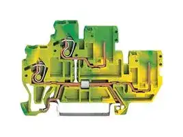 870-107: DIN Rail Mount Terminal Block, 2 Ways, 28 AWG, 12 AWG, 2.5 mm², Clamp