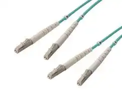 FODZLC-OM3-5: Fibre Optic Cable, Multimode, 2 Fibres, 50µm/125µmDia, LC-LC Duplex, 5m