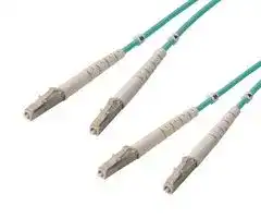 FODZLC-OM4-1: Fibre Optic Cable, Multimode, 2 Fibres, 50µm/125µmDia, LC-LC Duplex, 1m