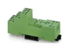 2833589: Relay Socket, DIN Rail, Spring Cage, 10 A, 300 V, PR2-BSP3 Series