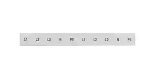 8WH8120-5AA15: Terminal Block Marker, White, Labeling Plate, Siemens ALPHA FIX Series 16mm² 8WH Terminal Blocks