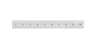 8WH8120-5AB15: Terminal Block Marker, White, Labeling Plate, Siemens ALPHA FIX Series 16mm² 8WH Terminal Blocks