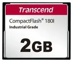 TS2GCF180I: Flash Memory Card, SLC NAND, Compact Flash Card, 2 GB