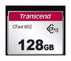 TS128GCFX602: Flash Memory Card, MLC NAND, CFast 2.0 Card, 128 GB
