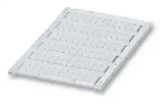 0828734: Terminal Block Marker, Terminal Block Marker, Din Rail Terminal Blocks, 5 mm