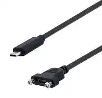 U3A00056-1M: USB Cable, Type C Plug to Type C Receptacle, 1 m, 3.3 ft, USB 2.0, Black